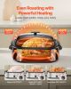 VEVOR Roaster Oven, 20QT Electric Roasting Pan, 150-450Â°F Adjustable Temperature Fast-Cooking Turkey Roaster, Turkey Oven with Self-Basting Lid