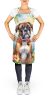 Boxer Luau Apron Cooking Kitchen Server Baking Crafts Gardening for Adult Women Men, Unisex, Large, Multicolor