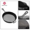 WANGYUANJI Cast Iron Grill Pan, 6.3" Supplementary Pan, Uncoated Skillet with Handle, Multifunctional for Home Use, Outdoor Camping Grill, egg, butter