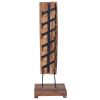 Wine Rack for 6 Bottles 13.8"x13.8"x39.4" Solid Teak Wood