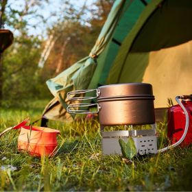 12000W Portable Camping Stove With Cassette Adapter Windproof Outdoor Backpacking Burner with Carrying Case Igniter for Outdoor Hiking Camping Picnic (Color: as Pic)