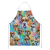 Boxer Hippie Dawg Apron Cooking Kitchen Server Baking Crafts Gardening for Adult Women Men, Unisex, Large, Multicolor