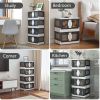 Storage Bins Stackable Wheeled Foldable Containers Organizer