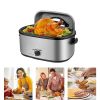 Turkey Roaster with Visible and Self-Basting Lid for Household
