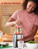 65382357 This 3-in-1 electric juicer for home use combines a milkshake maker, baby food blender