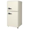 3.5Cu.Ft Compact Refrigerator Mini Fridge with Freezer, Small Refrigerator with 2 Door, 7 Level Thermostat Removable Shelves for Kitchen, Dorm