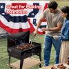 Barbecue Charcoal Grill Folding Portable, Windproof and thickened tool box design, durable, foldable structure lightweight and compact