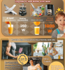 65382357 This 3-in-1 electric juicer for home use combines a milkshake maker, baby food blender