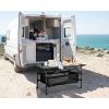 Folding Camping Table, Roll-up Ultra Compact Outdoor Portable Fold Up Lightweight beach Table, with Large Storage and Carry Bag, for Outdoor Cooking