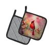Cardinal Pair of Pot Holders Kitchen Heat Resistant Pot Holders Sets Oven Hot Pads for Cooking Baking BBQ, 7 1/2 x 7 1/2