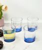Oval Halo Acrylic Glasses Drinking Set of 4 DOF (12oz), Plastic Drinking Glasses, BPA Free Cocktail Glasses, Drinkware Set, Plastic Water Tumblers