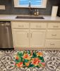 Lilies in Watercolor Memory Foam Kitchen Mat Machine Washable Anti-Fatigue Mat Cushion Comfort Bath Mat or Kitchen Rug